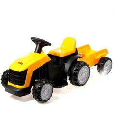 Детский электромобиль «Трактор», с прицепом, цвет жёлтый Noname