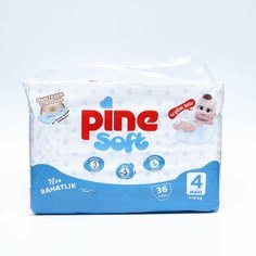 Подгузники детские Pine Soft 4 Maxi (7 - 14 kg), 36 шт Россия