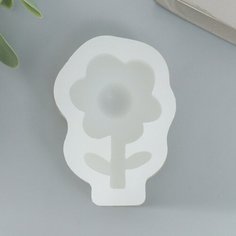 Молд силикон "Маленький цветочек" 6,3х4,3 см Noname