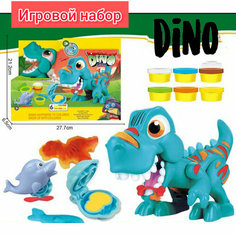Игровой набор для лепки "Дино", 6 цветов нет