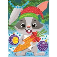 Десятое Королевство Набор для творчества. Рисунок из страз «Зайчонок с подарками»