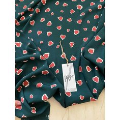 Ткань Плательно-блузочная принтованная вискоза с легким крэш-эффектом, 1 м. Noname