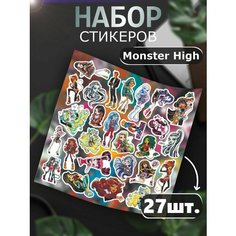Наклейки на телефон стикеры Monster High Куклы Российская Фабрика Виниловых Наклеек