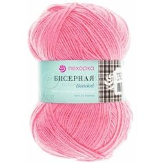 Пряжа Пехорка Бисерная ярко-розовый (11), 100%акрил, 450м, 100г, 2шт