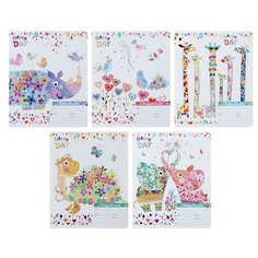 Тетрадь 24 листа клетка «Счастливый день», обложка мелованный картон, фольгирование, микс Альт