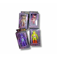 Игровой набор Фнаф (Фредди Бонни Чика Фокси) 4 шт по 18 см китай