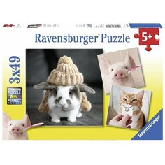 Набор пазлов Ravensburger Счастливые животные (08028), 147 дет.