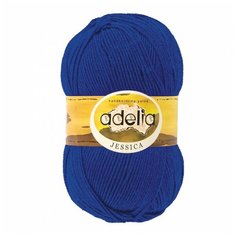 Пряжа ADELIA "JESSICA" 67% шерсть, 33% полиэстер 5 шт.х100г 260м №10 синий