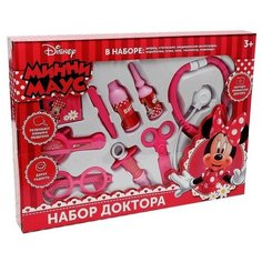 Игровой набор доктора для девочки Disney Минни Маус, сюжетно-ролевые игрушки, 9 предметов Giochi Preziosi