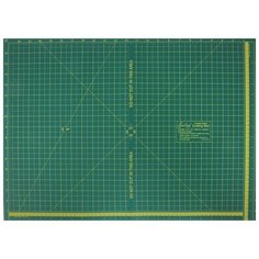 Мат для раскройного ножа, складной односторонний, 609 мм x 457 мм, 24 x 18 609 мм x 457 мм/ 24" x 18 зеленый * 3 мм HEMLINE ER4094