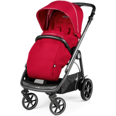 Универсальная коляска Peg-Perego Veloce, Red shine, цвет шасси: серый