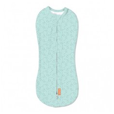 Конверт на молнии Swaddlepod®, размер S, салатовый/орнамент Summer Infant