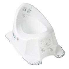 Горшок сова антискользящий (белый) Tega Baby