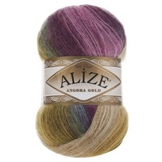 Пряжа Alize Angora Gold Batik, 20 % шерсть, 80 % акрил, 100 г, 550 м, 5 шт., 4341