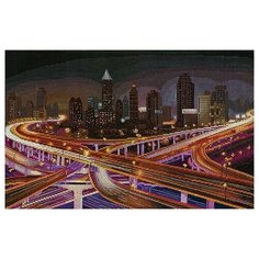 Вышивка Ночная развязка 42.5x25 см. Сделай своими руками