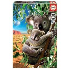 Игрушка-головоломка - пазл 500 деталей Коала с детенышем , Educa