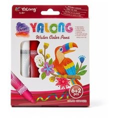 Yalong Фломастеры меняющие цвета утолщенные "Parrot" 8шт. (YL875151-8)