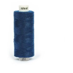 Нитки бытовые IDEAL 40/2 366м 100% п/э, цв.251 синий