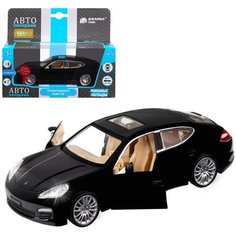 Машинка металлическая ТМ "Автопанорама",1:32 Porsche Panamera S, черный, инерция, свет, звук, открывающиеся двери