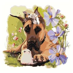 Картина по номерам, "Живопись по номерам", 100 x 100, Z-AB5