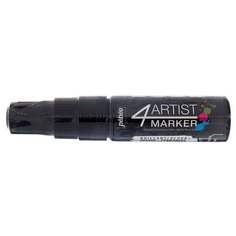 Набор художественных маркеров Pebeo 4Artist Marker, на масляной основе, 8 мм, 3 шт, перо скошенное, черный
