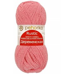 Пряжа "Деревенская" 100% шерсть 250м/100гр (125-камелия) Пехорка