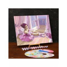 Картина по номерам на холсте с подрамником «Балерина» 40х50 см Школа талантов