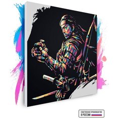 Картина по номерам на холсте Ghost of Tsushima, 70 х 70 см Красиво Красим