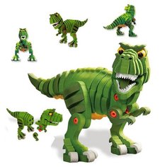 3D конструктор "Тираннозавр" из блоков EVA, 104 детали Sen Yan Toys