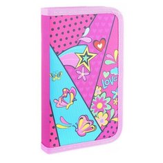 Пенал корпусный "Love" размер 19*11 см, на молнии, 1 отделение, полиэстер, 210 ден на картоне Centrum