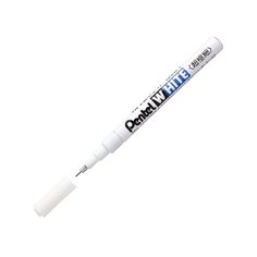 Pentel Маркер перманентный White (наконечник из нержавеющей стали), белый 0.58 мм sela