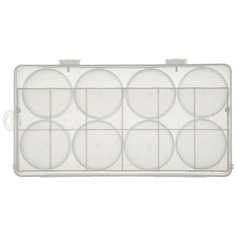 Контейнер пластиковый 20.5 Х 10.8 Х 3.8 СМ С баночками, 8 ШТ Ø 5 СМ, Арт. 2-750/28 Hobby Time