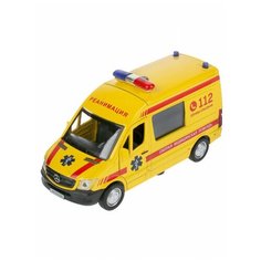 Металлическая инерционная модель Mercedes-Benz Sprinter. Реанимация, Технопарк