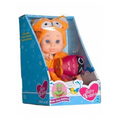 Пупс ABtoys Baby Ardana 23см, в банном халате и игрушкой Совенок, в коробке, ABtoys