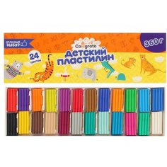 Пластилин Calligrata, 24 цвета, 360 г