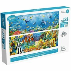 Пазл 2х133 Астрель. Диптих. Металлические рыбы 05726 Origami