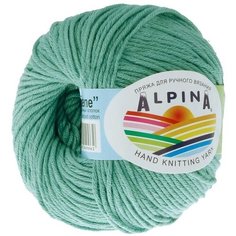 Пряжа Alpina Rene, 100% мерсеризованный хлопок, 10*50 г, 105 м+-5 м, №3849, светло-бирюзовый