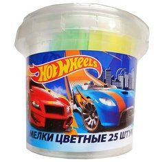 Мел цветной Centrum 25 штук Hot Wheels в ведерке