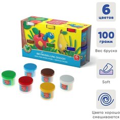 Пластилин на растительной основе, 6 цветов, 600 г, ArtBerry премиум, с Алоэ Вера Erich Krause