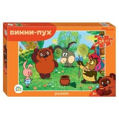 Красочный макси-пазл "Винни Пух", игра-головоломка для малышей, 24 крупных ярких детали, развитие внимания и мелкой моторики Step Puzzle