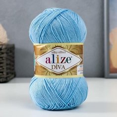 Пряжа "Diva" 100% микрофибра 350м/100гр (350) Alize
