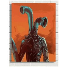 Картина по номерам Сиреноголовый (монстр, ужас, крипота) - 8385 В 30x40