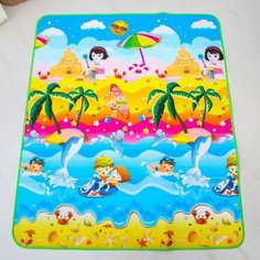 Крошка Я Коврик детский на фольгированной основе «Морской мир», размер 176х150 см