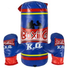Набор для бокса 1 TOY, Т59874 синий/красный