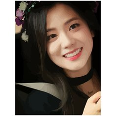 Картина по номерам на холсте BLACKPINK Kpop Jisoo - 931 30X40