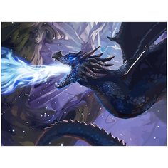 Картина по номерам на холсте дракон - 544