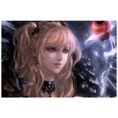 Картина по номерам на холсте Аниме Тетрадь смерти 5509 60x40