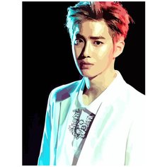 Картина по номерам на холсте Музыка KPOP Exo - 6086 В 30x40