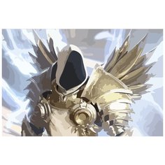 Картина по номерам на холсте Игра Diablo Дьябло 5588 60x40