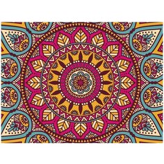 Картина по номерам на холсте Мандала - 3 40 х 30